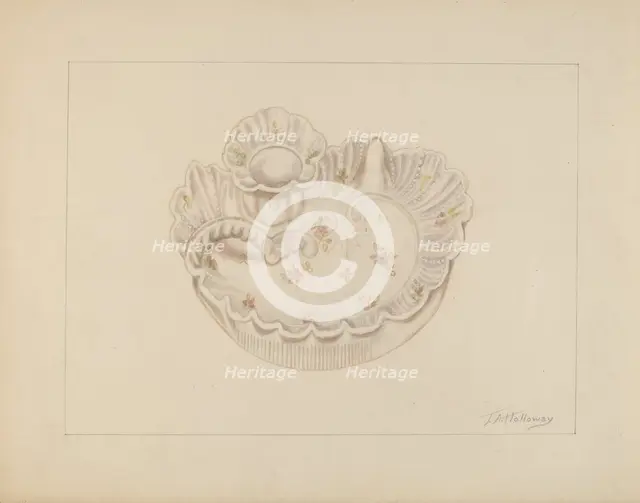 Candle Holder, c. 1937. Creator: Thomas Holloway.