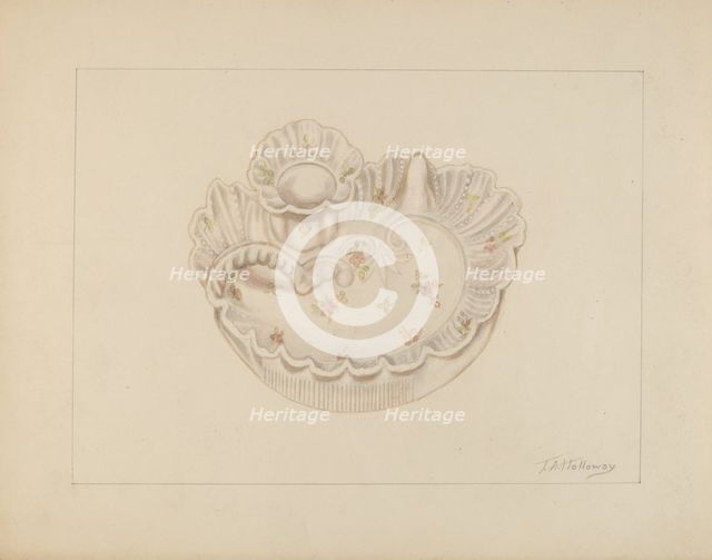 Candle Holder, c. 1937. Creator: Thomas Holloway.