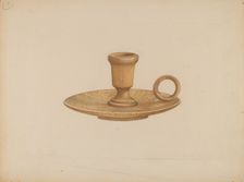 Candle Holder, c. 1937. Creator: Arthur Wegg