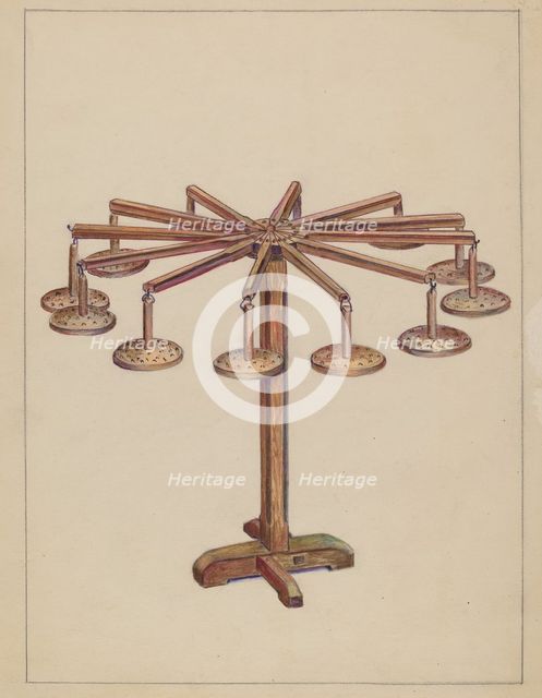 Candle Holder, c. 1937. Creator: Charlotte Winter.