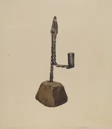 Candle Holder, c. 1937. Creator: Howard Lumbard
