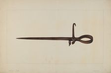 Candle Holder, c. 1938. Creator: Eldon Allen