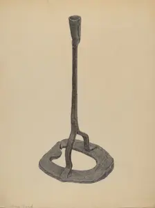Candle Holder, c. 1938. Creator: Mildred Ford