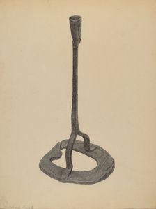 Candle Holder, c. 1938. Creator: Mildred Ford