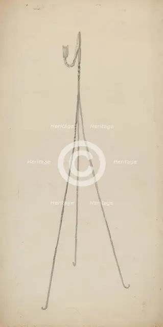 Candle Holder, c. 1939. Creator: Benjamin Resnick.