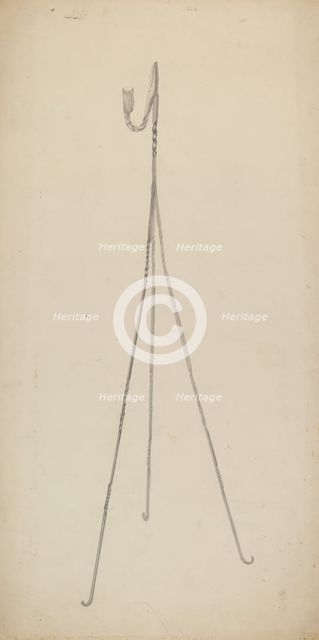 Candle Holder, c. 1939. Creator: Benjamin Resnick.