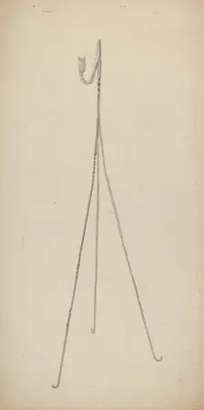 Candle Holder, c. 1939. Creator: Benjamin Resnick
