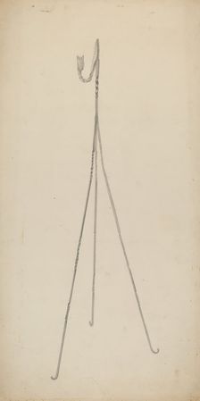 Candle Holder, c. 1939. Creator: Benjamin Resnick