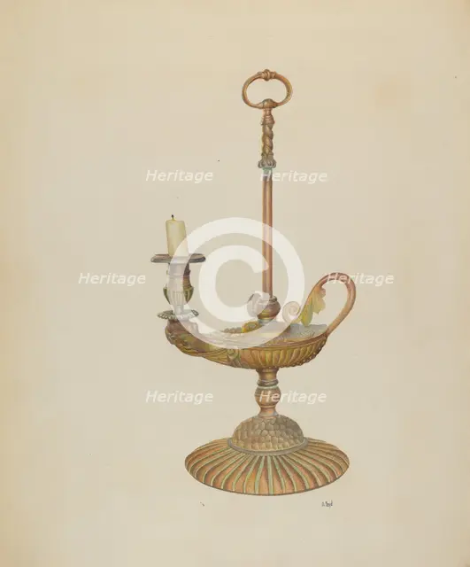 Candle Holder, c. 1940. Creator: Joseph L. Boyd.