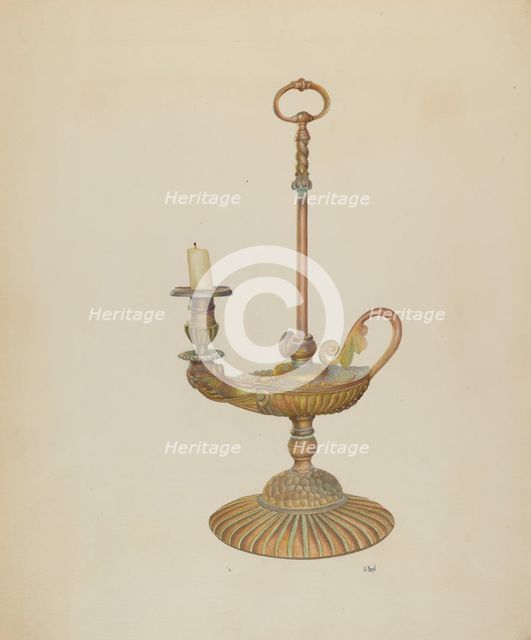 Candle Holder, c. 1940. Creator: Joseph L. Boyd.