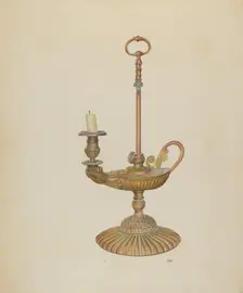 Candle Holder, c. 1940. Creator: Joseph L. Boyd