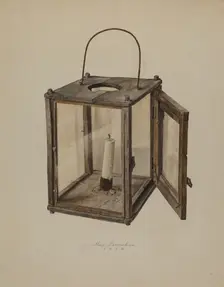 Candle Lantern, 1938. Creator: Max Fernekes