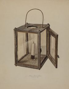 Candle Lantern, 1938. Creator: Max Fernekes