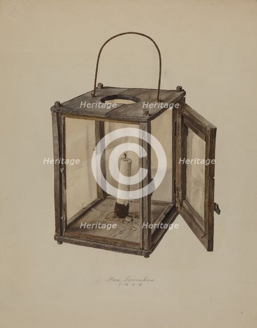 Candle Lantern, 1938. Creator: Max Fernekes.