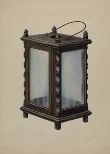 Candle Lantern, c. 1939. Creator: Samuel W. Ford