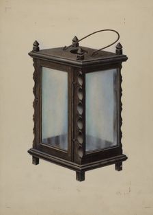 Candle Lantern, c. 1939. Creator: Samuel W. Ford