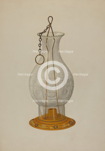 Candle Lantern, c. 1940. Creators: John Dana, Nicholas Amantea.