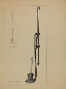 Candle Pendant, c. 1937. Creator: Mildred Ford