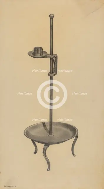 Candle Stand, 1939. Creator: Gordon Sanborn.