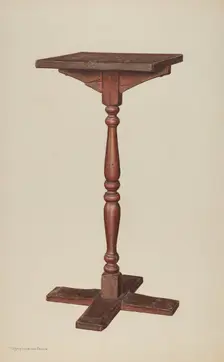 Candle Stand, c. 1940. Creator: M. Rosenshield-von-Paulin