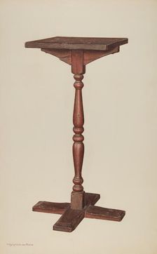 Candle Stand, c. 1940. Creator: M. Rosenshield-von-Paulin