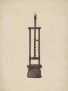 Candle Stand, c. 1942. Creator: Luella Schroeder