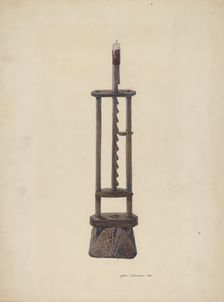 Candle Stand, c. 1942. Creator: Luella Schroeder