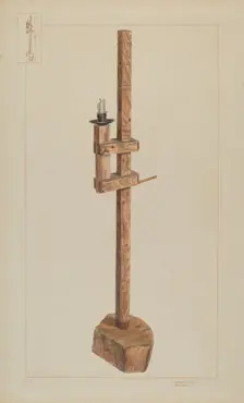 Candle Stand, c. 1937. Creator: Edward L Loper