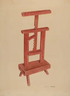 Candle Stand, c. 1938. Creator: Paul Ward