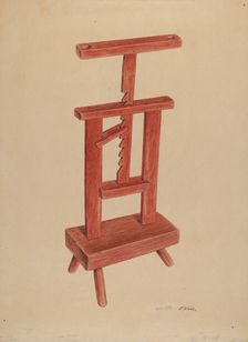 Candle Stand, c. 1938. Creator: Paul Ward