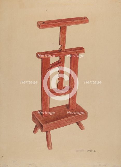 Candle Stand, c. 1938. Creator: Paul Ward.