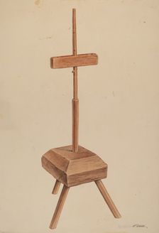 Candle Stand, c. 1938. Creator: Paul Ward
