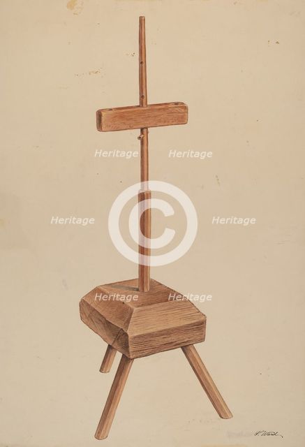 Candle Stand, c. 1938. Creator: Paul Ward.