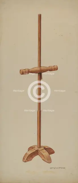 Candle Stand, c. 1938. Creator: Paul Ward.