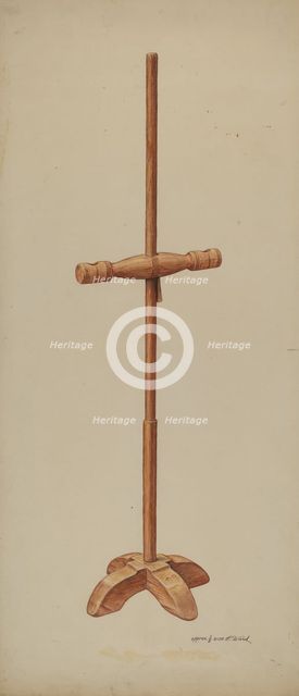 Candle Stand, c. 1938. Creator: Paul Ward.