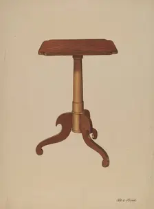 Candle Stand, c. 1938. Creator: Rex F Bush