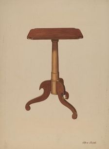 Candle Stand, c. 1938. Creator: Rex F Bush