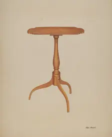 Candle Stand, c. 1938. Creator: Rex F Bush