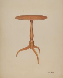 Candle Stand, c. 1938. Creator: Rex F Bush