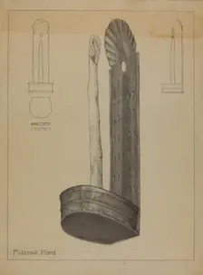 Candle Sconce, 1935/1942. Creator: Mildred Ford