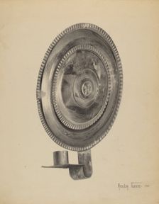 Candle Sconce, 1938. Creator: Amelia Tuccio