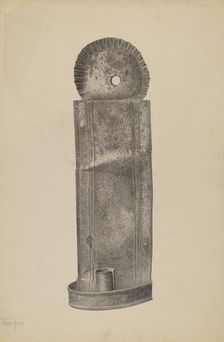 Candle Sconce, c. 1940. Creator: Amelia Tuccio