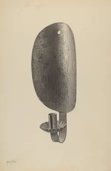 Candle Sconce, c. 1940. Creator: Amelia Tuccio