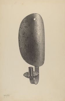 Candle Sconce, c. 1940. Creator: Amelia Tuccio