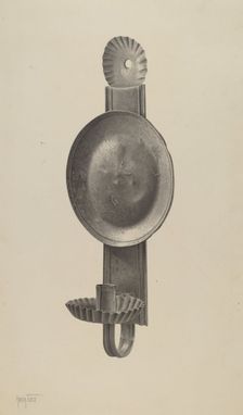 Candle Sconce, c. 1941. Creator: Amelia Tuccio