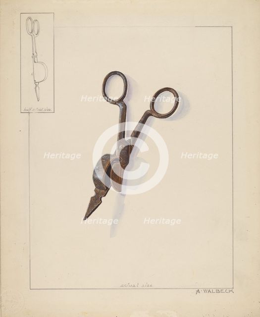 Candle Snuffer, c. 1936. Creator: Alfred Walbeck.