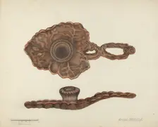 Candle Socket, 1935/1942. Creator: Florence Stevenson