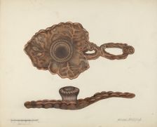 Candle Socket, 1935/1942. Creator: Florence Stevenson