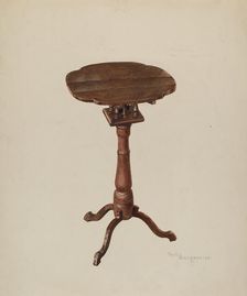 Candle Table, 1939. Creator: Carl Buergerniss