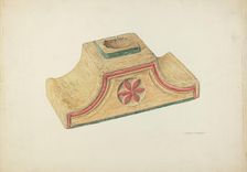 Candleholder (Ecclesiastical), 1939. Creator: Edward Jewett